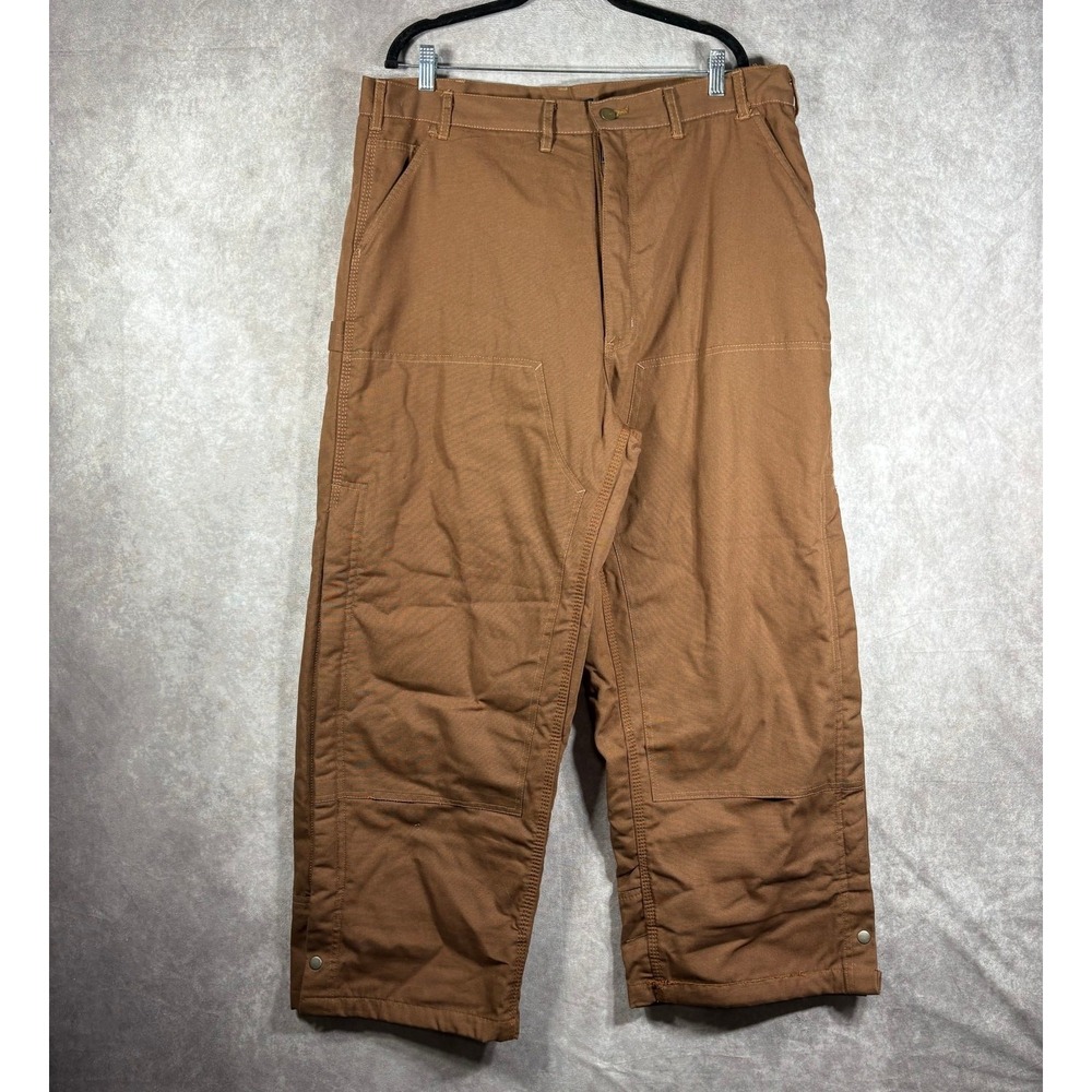 WFS Element Gear Pants Mens Size XL Brown Quilted Outdoor Workwear Straight NEW